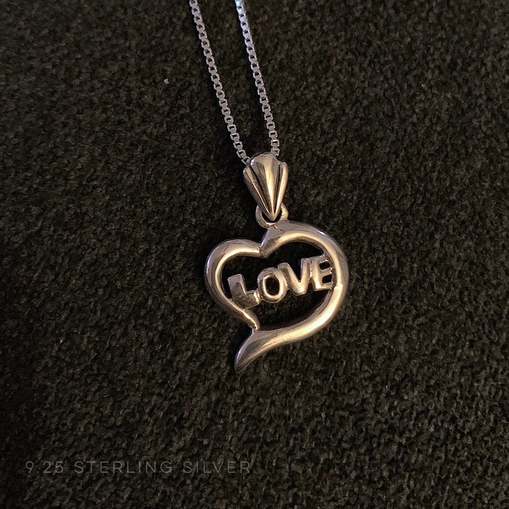 Love Sterling Silver Necklace